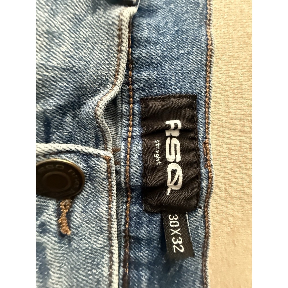 RSQ Woman's Blue Jeans 30x32 Straight Leg